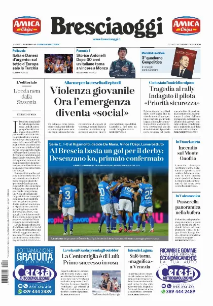 Prima pagina Bresciaoggi