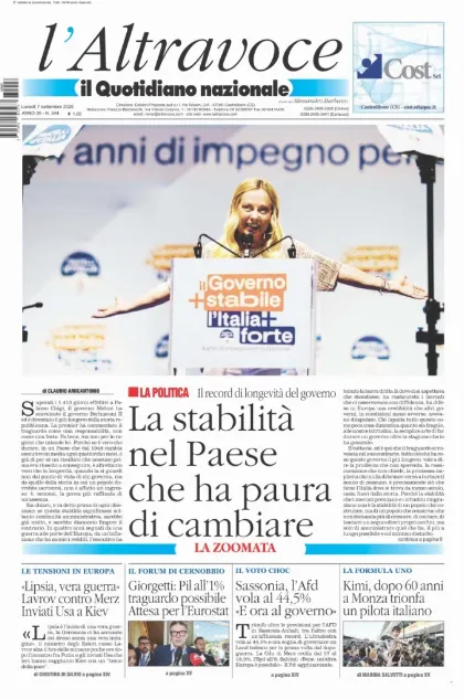 Prima pagina Il Quotidiano del Sud | L'Altravoce