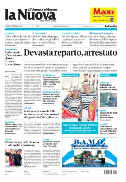Prima pagina La Nuova di Venezia e Mestre | Venezia e Mestre