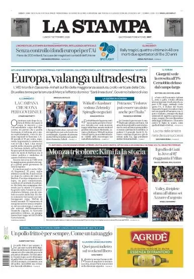 Prima pagina La Stampa | Milano