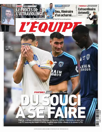 Prima pagina L Equipe