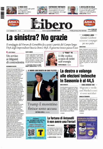 Prima pagina Libero