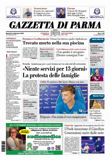Prima pagina Gazzetta di Parma