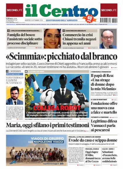 Prima pagina Il Centro | Pescara