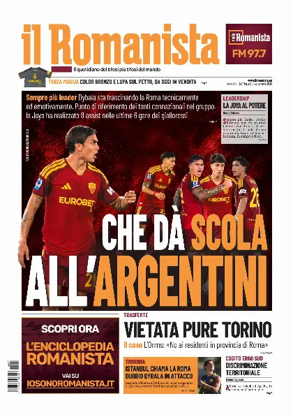 Prima pagina Il Romanista