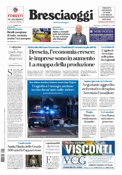 Prima pagina Bresciaoggi