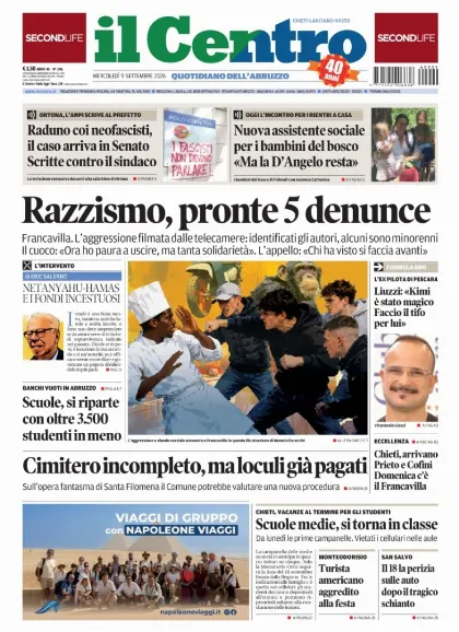 Prima pagina Il Centro | Chieti