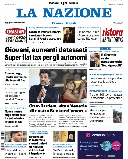 Prima pagina La Nazione