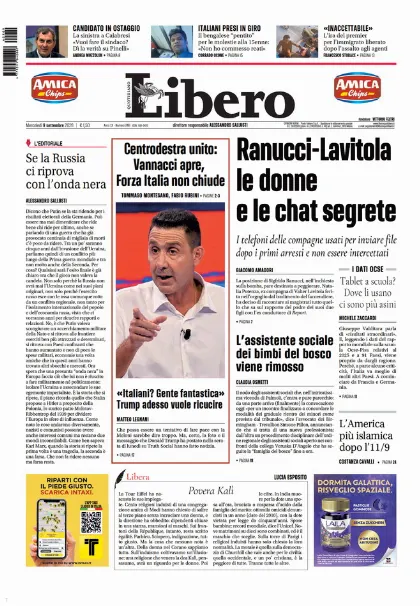 Prima pagina Libero