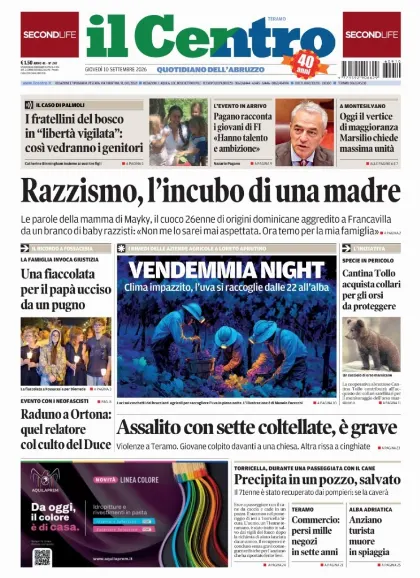 Prima pagina Il Centro | Teramo