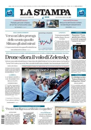 Prima pagina La Stampa | Cuneo
