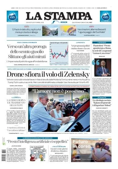 Prima pagina La Stampa | Savona