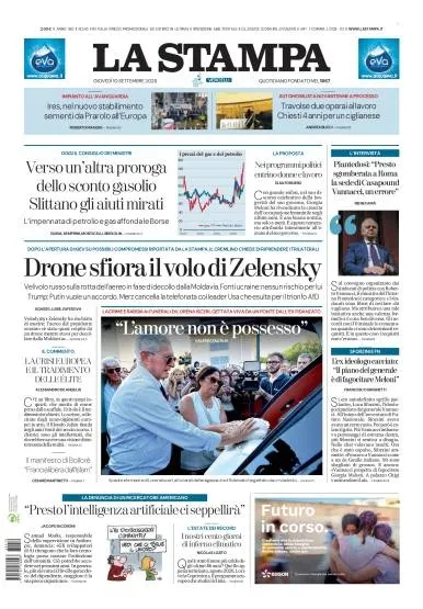 Prima pagina La Stampa | Vercelli