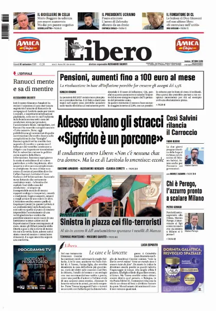 Prima pagina Libero