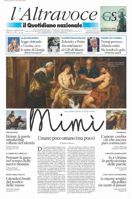 Prima pagina Il Quotidiano del Sud | L'Altravoce
