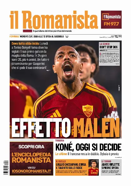 Prima pagina Il Romanista
