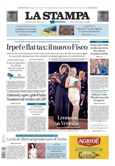 Prima pagina La Stampa | Aosta