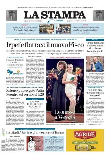Prima pagina La Stampa | Imperia