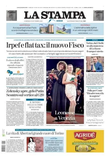 Prima pagina La Stampa | Savona