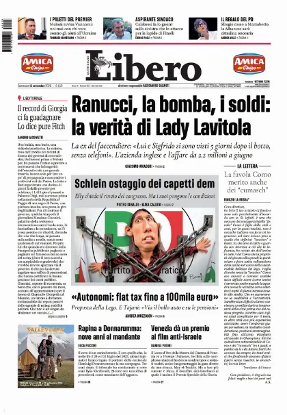 Prima pagina Libero