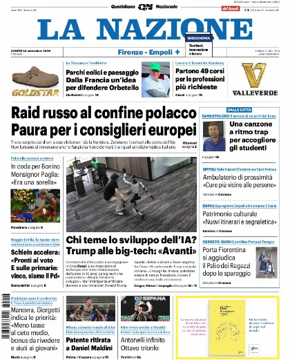 Prima pagina La Nazione