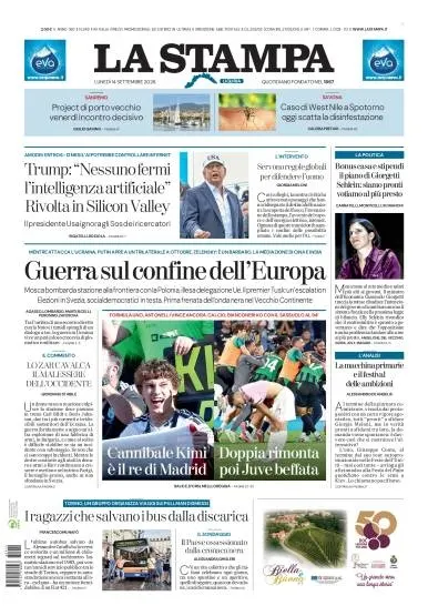 Prima pagina La Stampa | Imperia