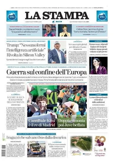 Prima pagina La Stampa | Torino