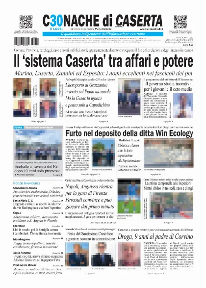 Prima pagina Cronache di Caserta