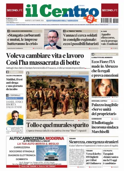 Prima pagina Il Centro | Teramo