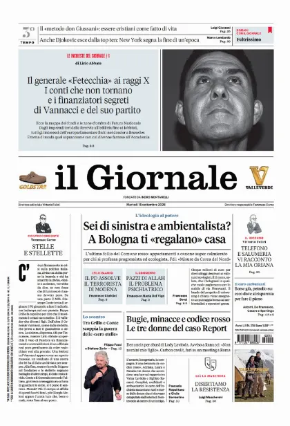 Prima pagina il Giornale