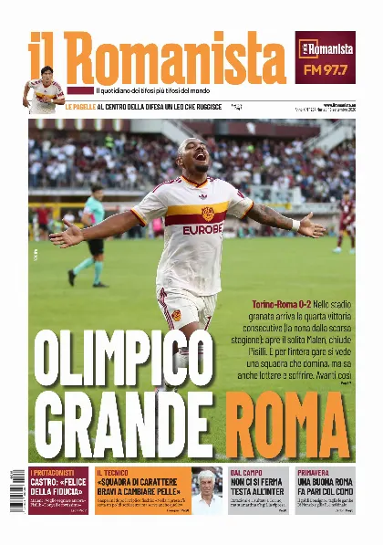 Prima pagina Il Romanista