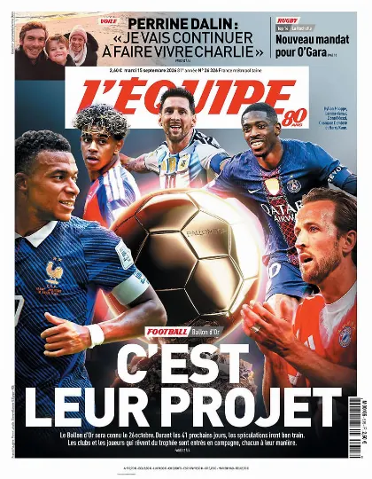 Prima pagina L Equipe