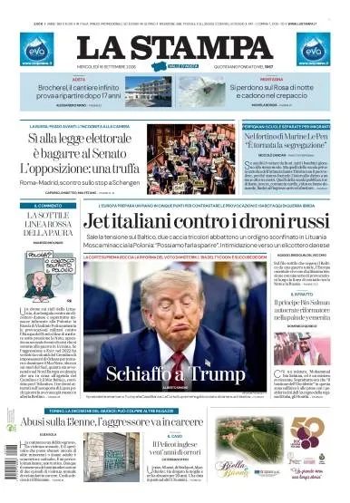 Prima pagina La Stampa | Aosta