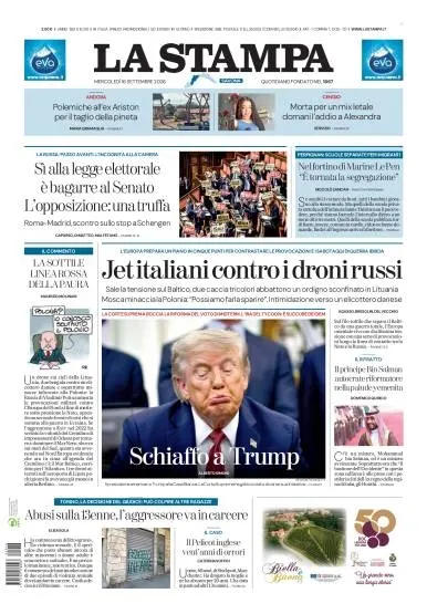Prima pagina La Stampa | Savona