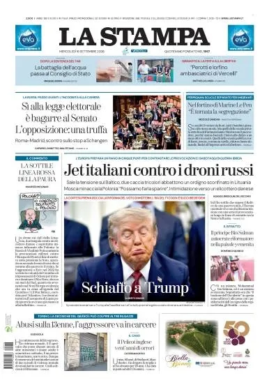 Prima pagina La Stampa | Vercelli