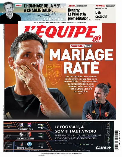 Prima pagina L Equipe