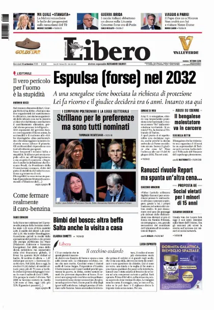 Prima pagina Libero