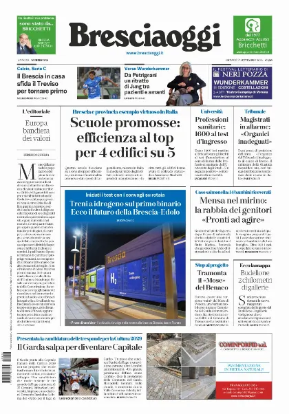 Prima pagina Bresciaoggi