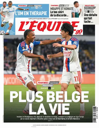 Prima pagina L Equipe