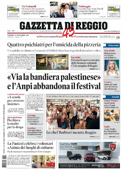 Prima pagina Gazzetta di Reggio
