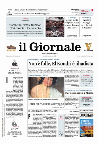 Prima pagina il Giornale