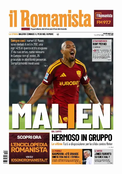 Prima pagina Il Romanista