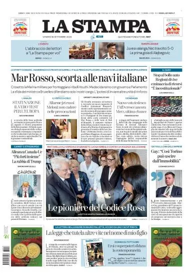 Prima pagina La Stampa | Asti