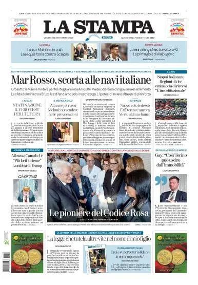 Prima pagina La Stampa | Imperia