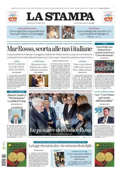 Prima pagina La Stampa