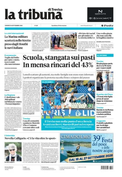 Prima pagina La Tribuna di Treviso | Treviso
