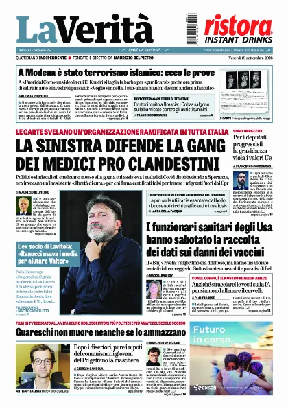 Prima pagina La Verita