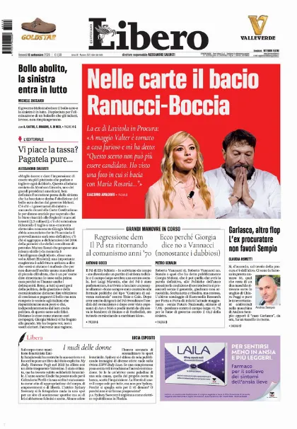 Prima pagina Libero