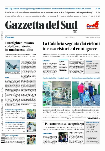 Prima pagina Gazzetta del Sud | Cosenza