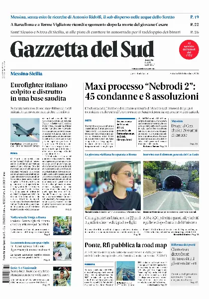 Prima pagina Gazzetta del Sud